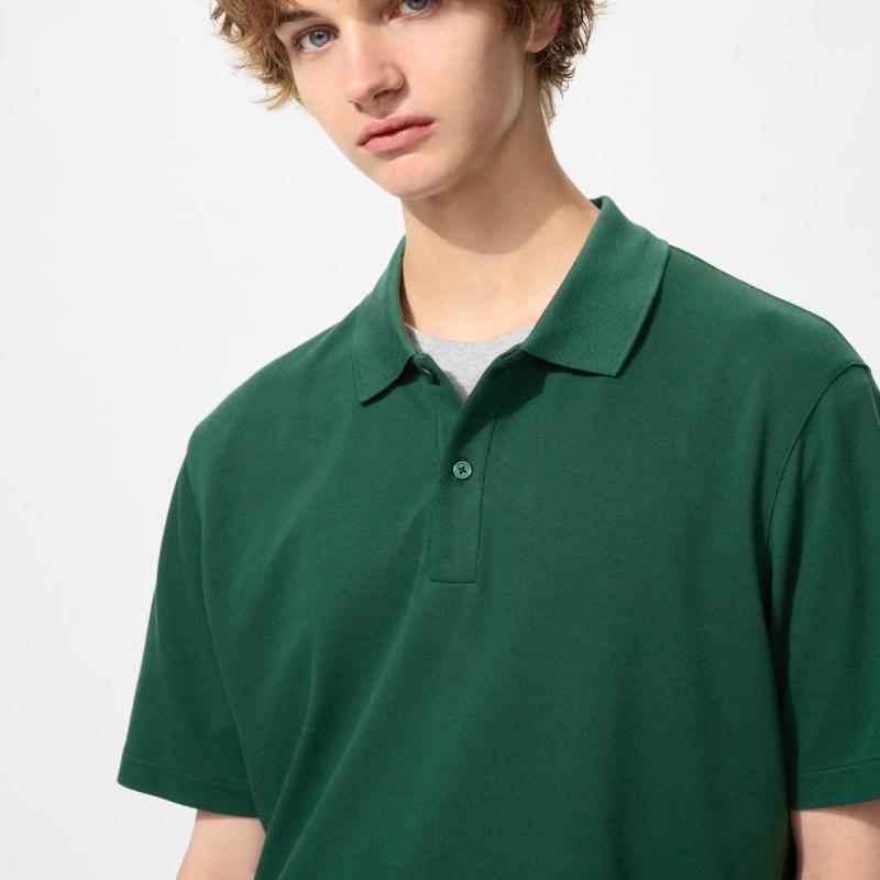 UNIQLO - Áo thun polo nam AIRism Cotton Pique