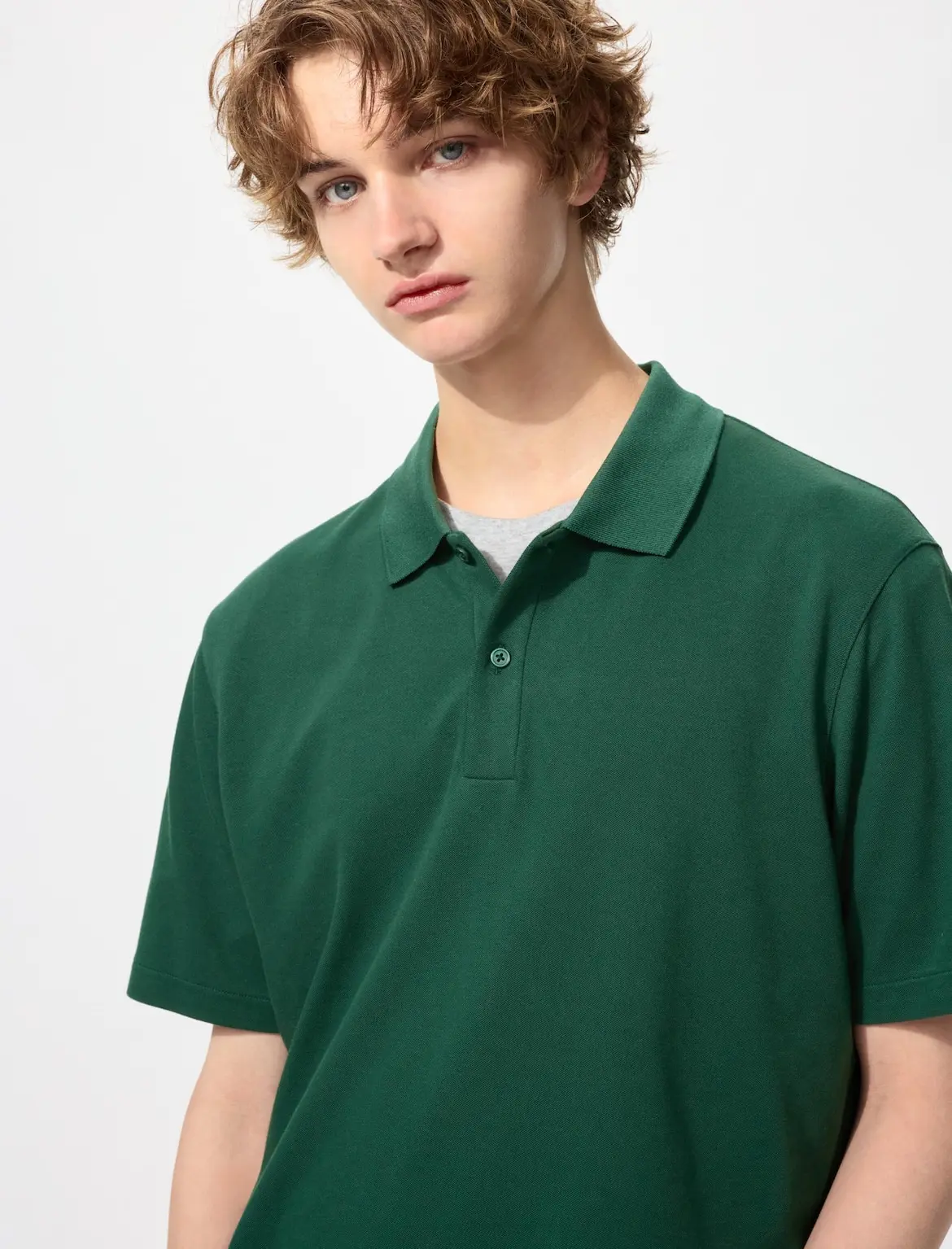 UNIQLO - Áo thun polo nam AIRism Cotton Pique