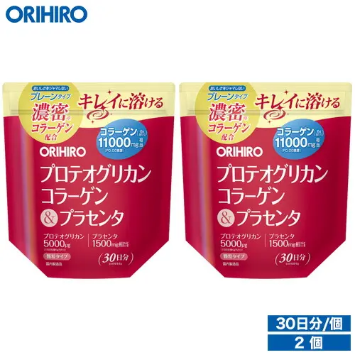 Orihiro - Collagen bột tổng hợp Proteoglycan Collagen & Placenta 180g