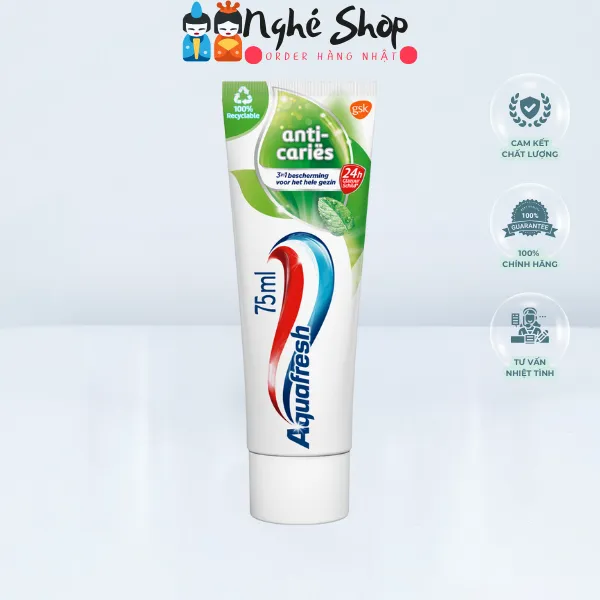 Kem đánh răng Aquafresh xanh lá