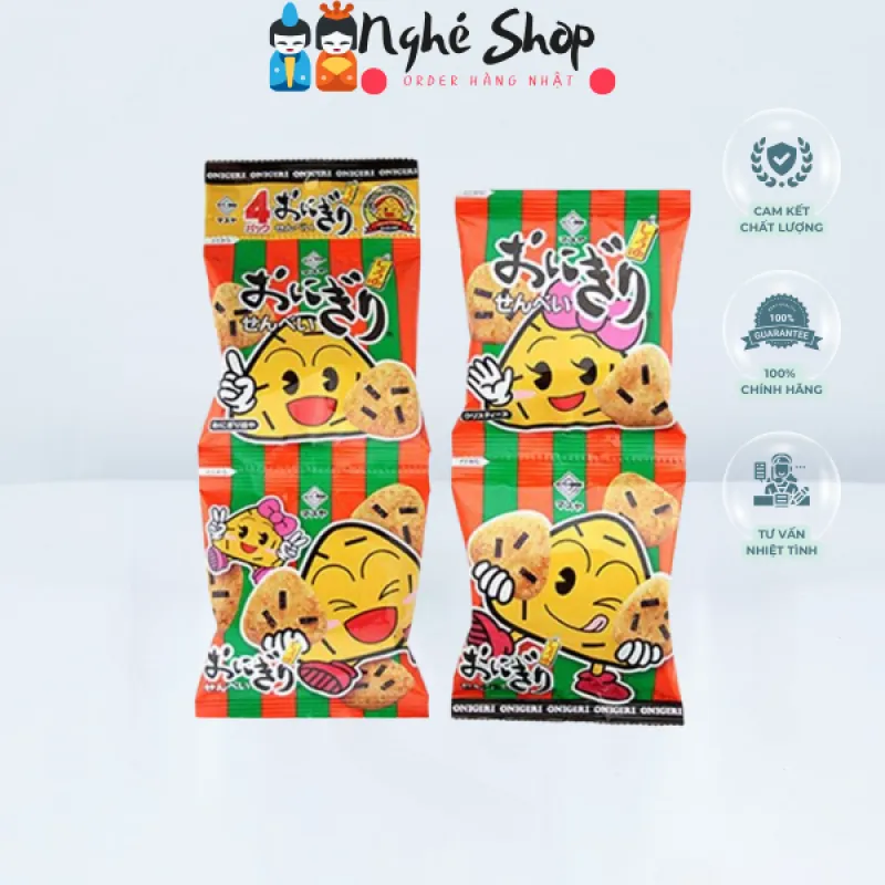 MASUYA - Bánh gạo rong biển cho bé hình onigiri 14g x 4 gói