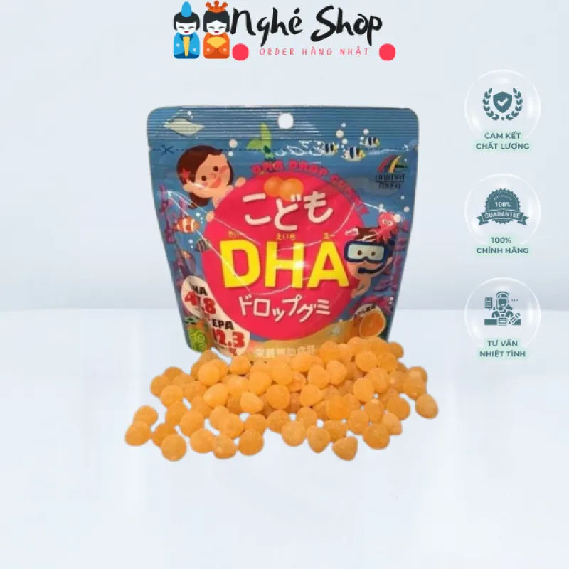 UNIMAT RIKEN - Kẹo dẻo bổ sung DHA cho trẻ em 90 viên
