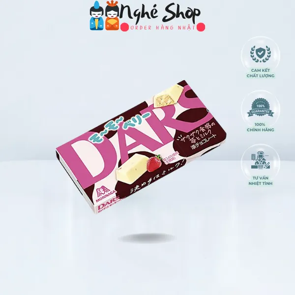 MORINAGA - Socola DARS vị dâu Momo Berry Chocolate