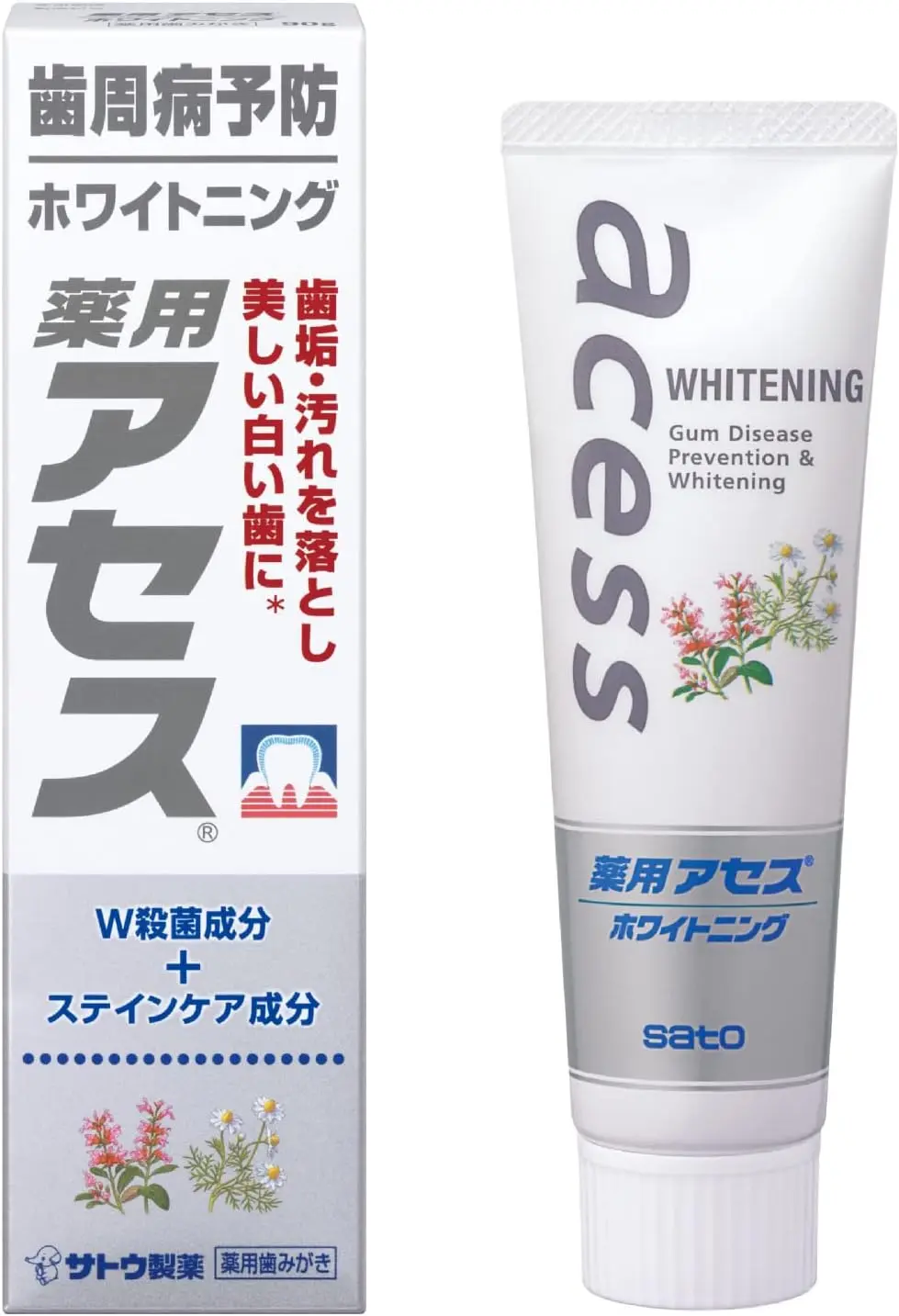 Kem đánh răng làm trắng răng phòng ngừa bệnh nha chu Baking Soda Sato Pharmaceutical 90g (Chăm sóc vết ố)