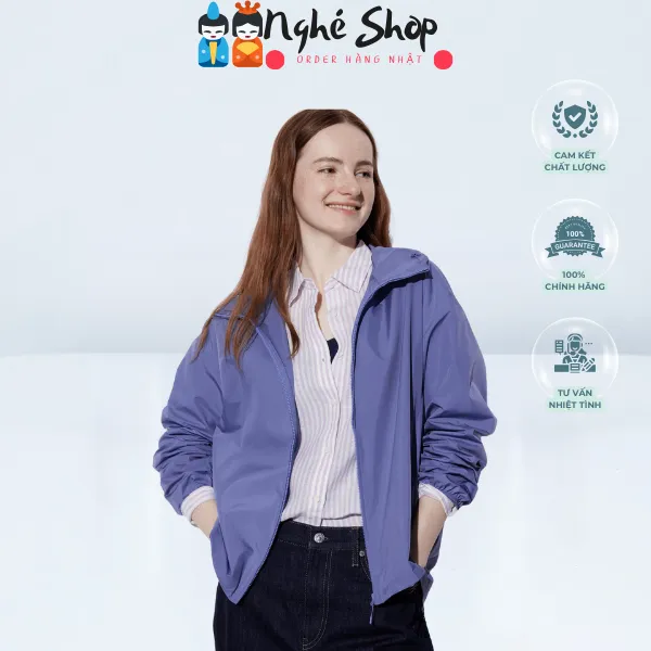UNIQLO - Áo parka chống nắng siêu nhẹ bỏ túi