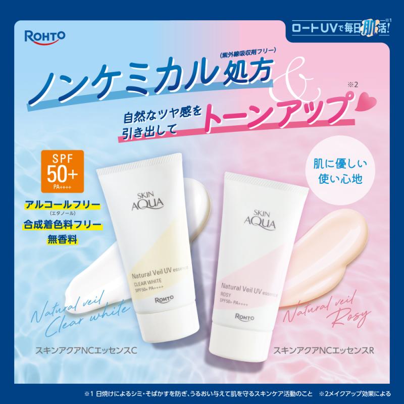 SKIN AQUA - Kem chống nắng nâng tự nhiên Natural Veli UV Essence