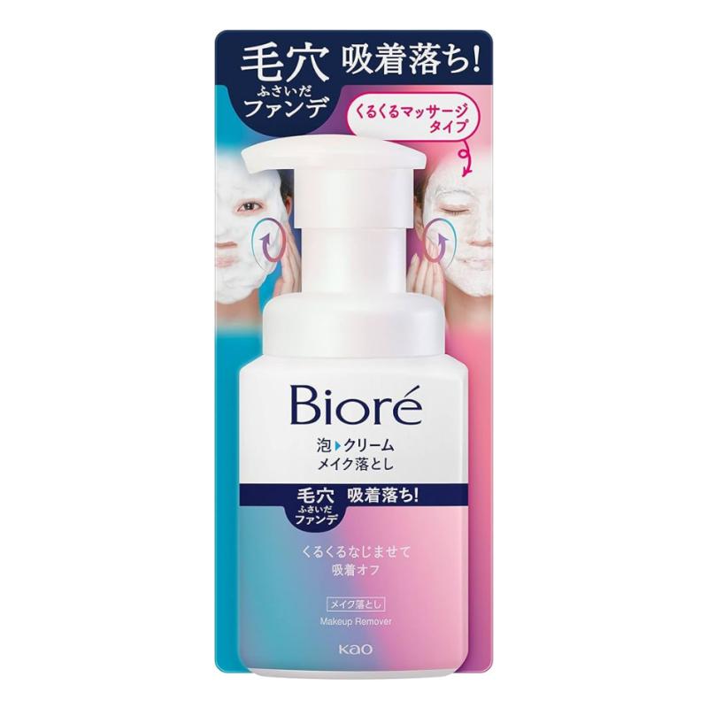 BIORE - Tẩy trang bọt kem giúp se khít lỗ chân lông và làm mịn da