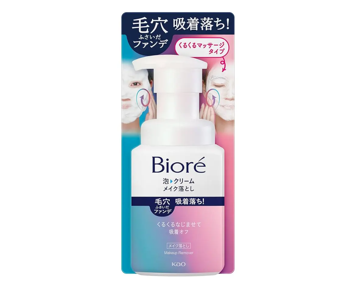 BIORE - Tẩy trang bọt kem giúp se khít lỗ chân lông và làm mịn da