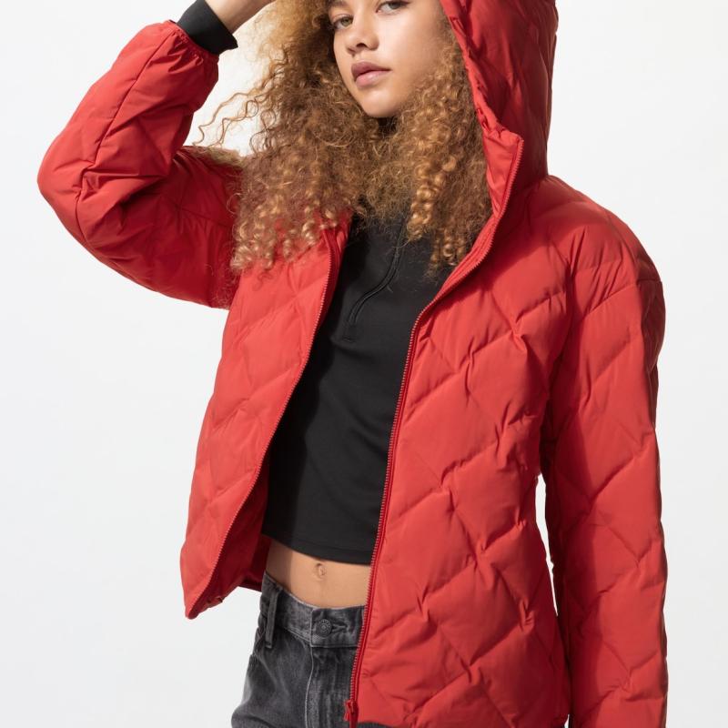 UNIQLO - Áo Parka Pufftech nữ chần trám có mũ