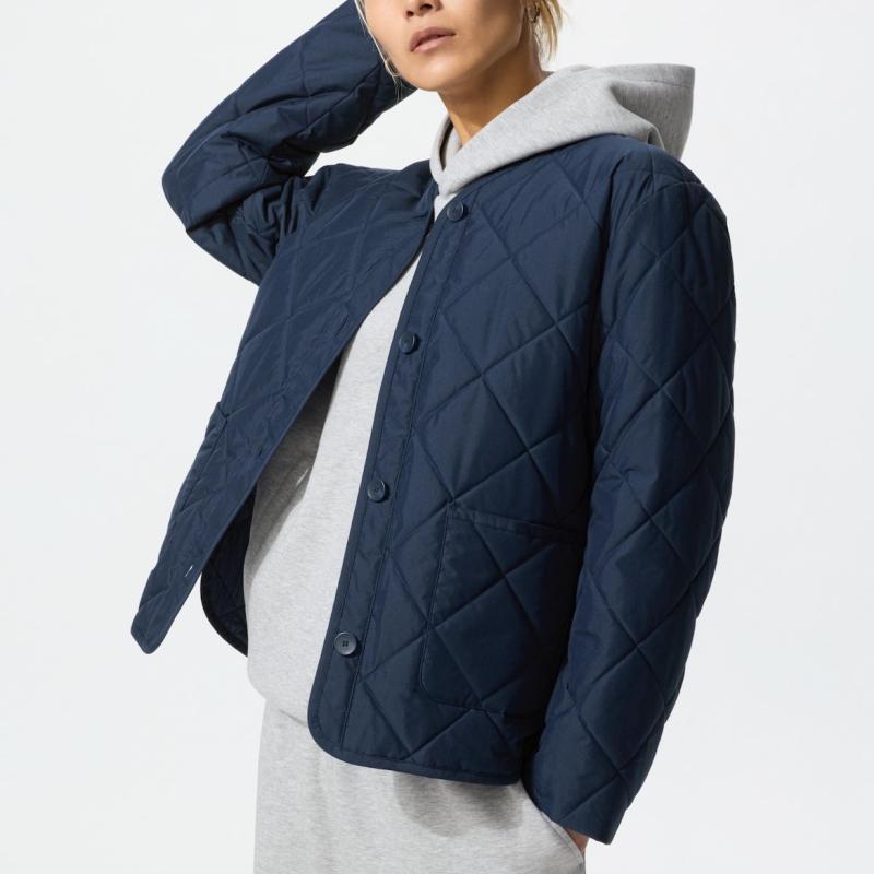UNIQLO - Áo khoác Pufftech nữ chần trám cài cúc
