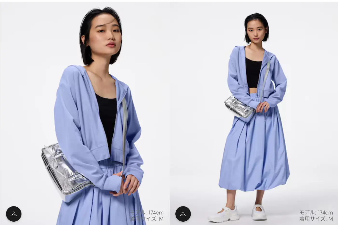 GU - Áo parka chống nắng nữ kéo khoá toàn thân