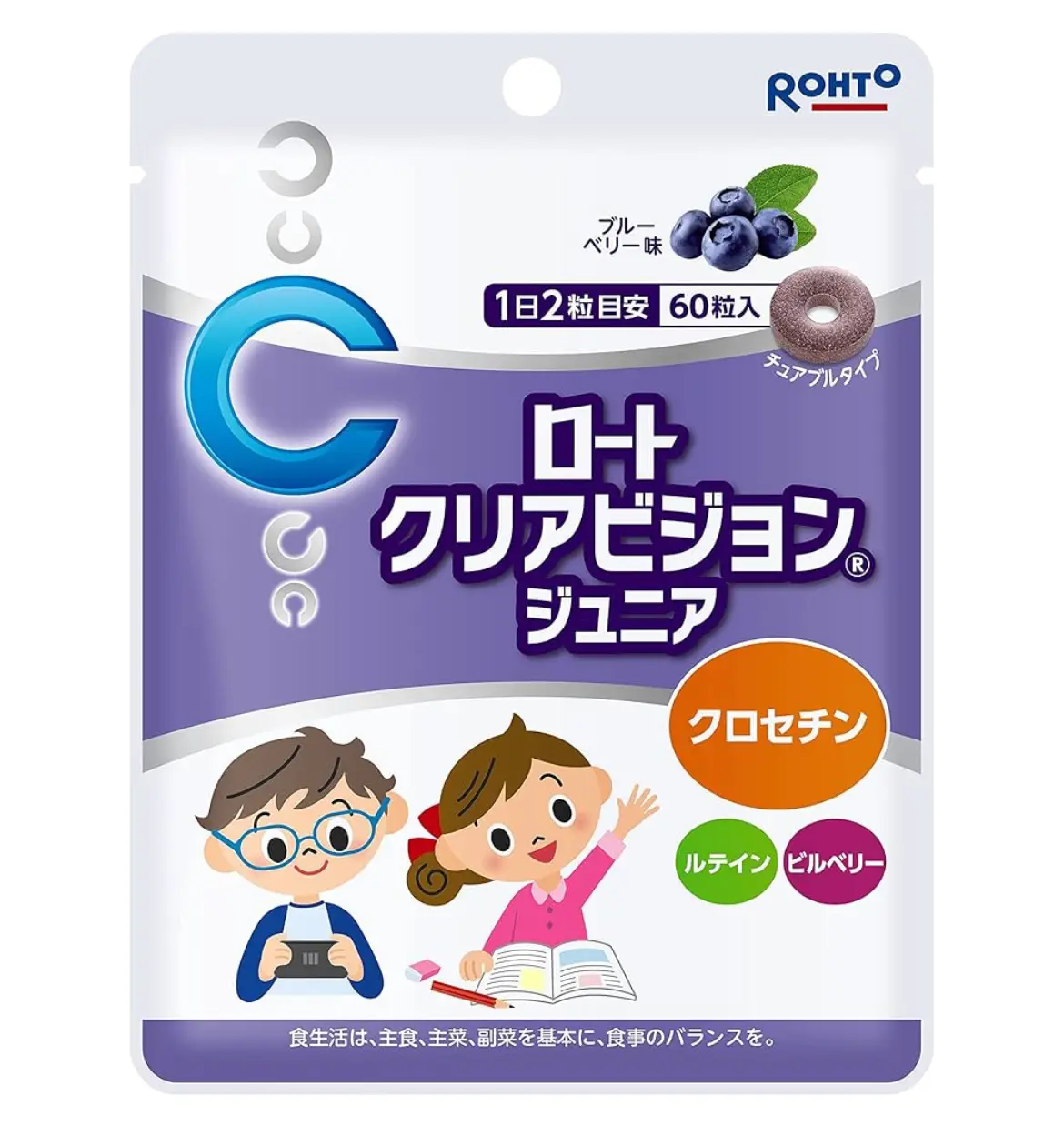 ROHTO - Kẹo ngậm bổ mắt duy trì thị lực cho trẻ Clear Vision Junior