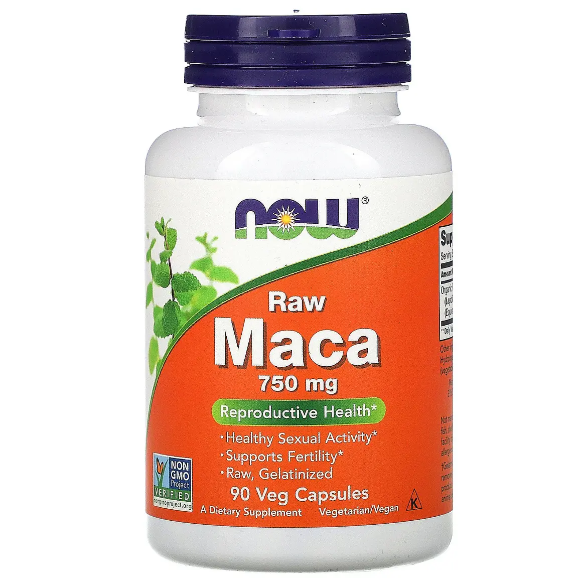 iHerb - Viên uống bổ sung thảo dược tăng cường sinh lý nam Raw Maca 750mg
