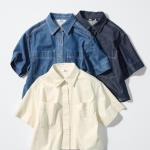 UNIQLO - Áo sơ mi denim túi hộp dáng rộng