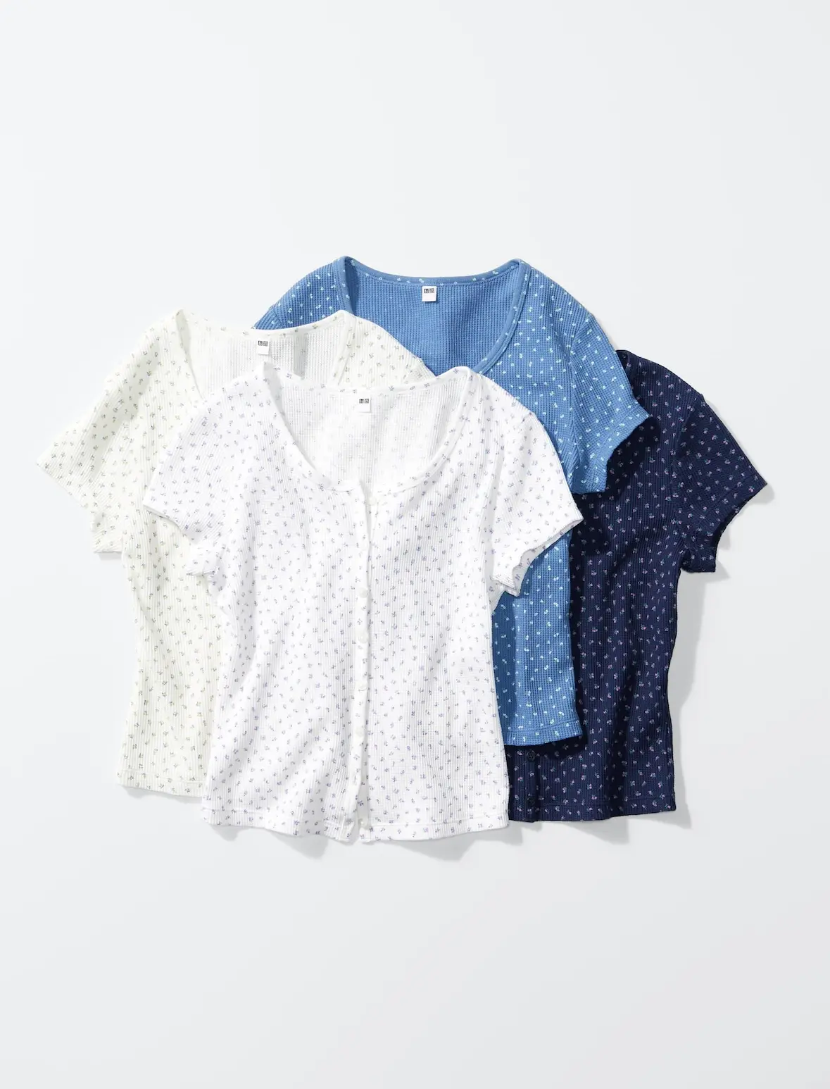 UNIQLO - Áo cardigan ngắn tay hoa nhí (MS 483521)