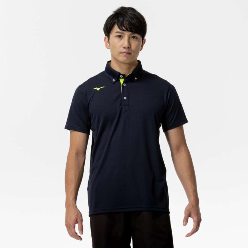 MIZUNO - Áo thun polo cài cúc 32MAC180