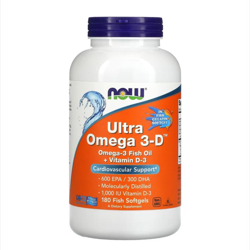 NOW - Viên uống bổ sung dầu cá Omega 3-D