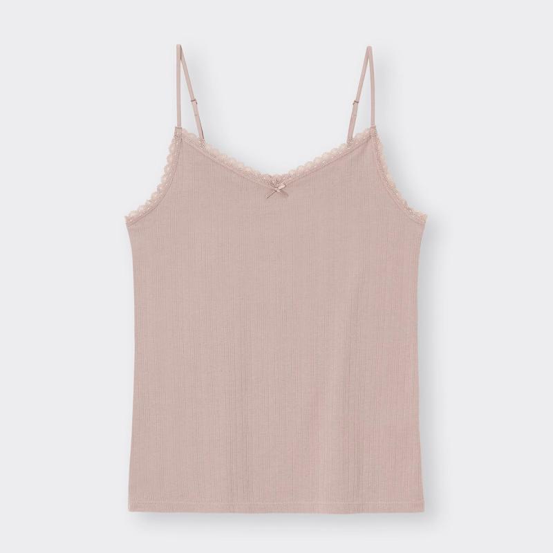 GU - Áo hai dây ren sườn cotton pha (dry)