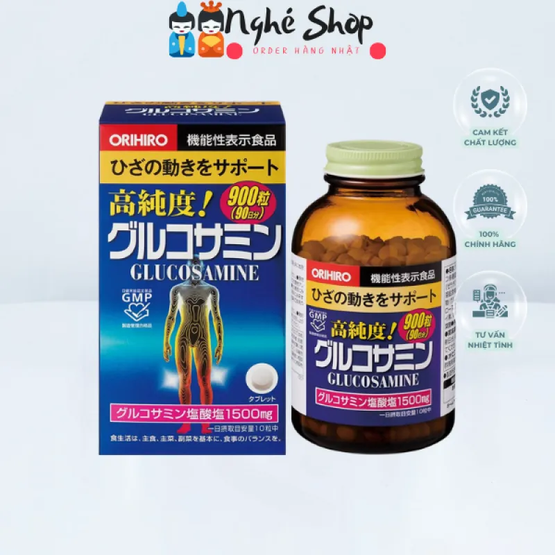 ORIHIRO - Viên uống hỗ trợ xương khớp Glucosamine 900 viên