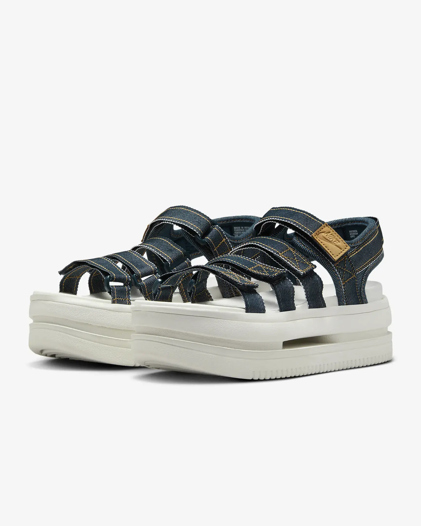 NIKE - Sandal nữ đế cao xanh Navy FQ8701-400